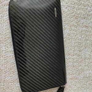 NOA black Wallet Lacquered wallet Made in Switzerland wallet